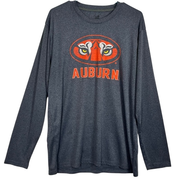 Auburn Tigers Long Sleeve Shirt Men’s Large Blue NCAA College Team Tee - Picture 1 of 9